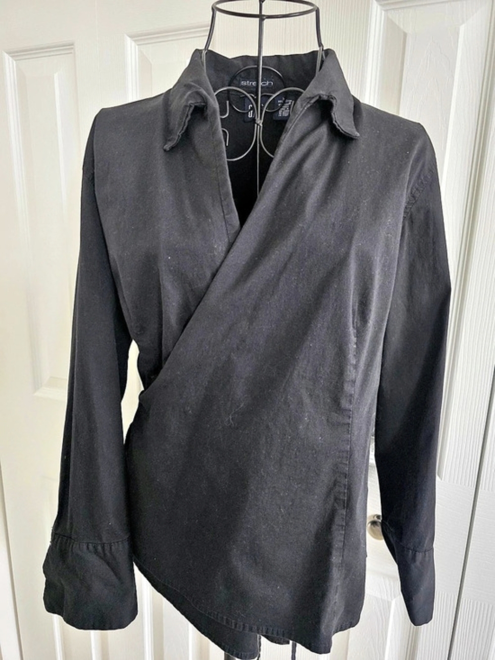 Gap Stretch Black Long Sleeve Shirt Size XL